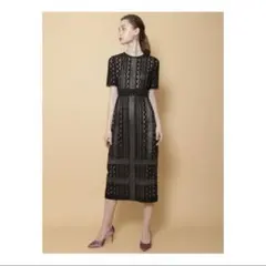 【ほぼ新品】LAGUNAMOON 黒 レース パーティードレス