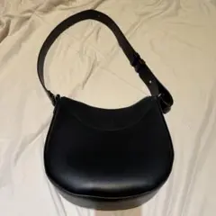 UNIQLO レザータッチワンハンドルバッグ　ブラック