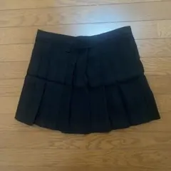 プリーツスカート スクールスカート 女子制服スカート 黒【12/16まで値下げ】