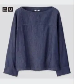 UNIQLO【ユニクロ】デニムボートネックブラウス