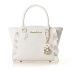 サマンサベガ Samantha Vega ミニフラッター チャーム 白 ホワイト