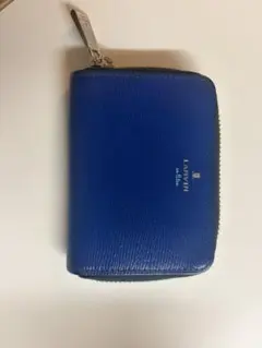 LANVIN 青 レザー コインケース