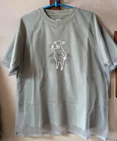graniph グラニフ チュールレイヤード Tシャツ カーキ S ラムチョップ