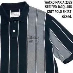 2026年最新】WACKO MARIA STRIPED JACQUARD SUMMER KNIT POLO SHIRTの