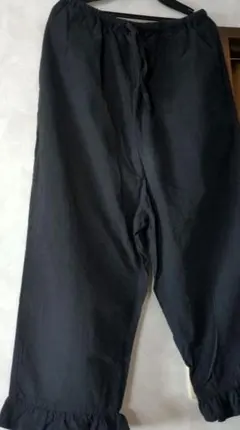 サマンサモスモス裾 フリルパンツ（綿麻のサムネイル
