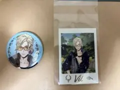 ツイステ展 ヴィル ランダムカード コレクション 缶バッジ 2点セット