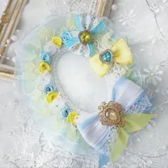 K-30 硬質ケース デコ 痛ロゼット トレカケース 痛バ 推し活 水色 黄色