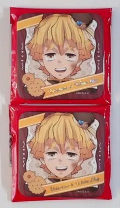 鬼滅の刃　バレンタイン＆ホワイトデー2026　ギフト缶バッジ　我妻善逸　2点