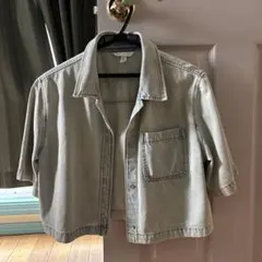 デニムシャツ 半袖 h＆ｍ