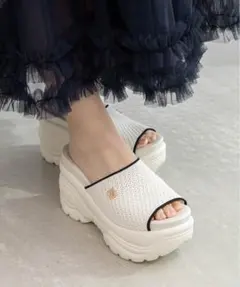 snidel スナイデル ヒールバンパーサンダル 厚底サンダル 25SS - メルカリ