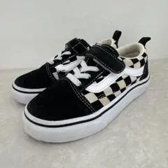 VANS 【16cm】キッズ スニーカー チェッカーフラッグ ブラック