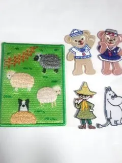 ワッペンセット キャラクター＆シールワッペンポケット付き