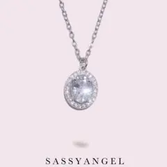 SASSYANGEL オーバルペンダント ネックレス シルバーのサムネイル