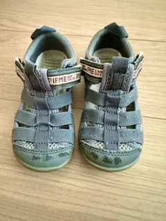 イフミー　グレー ウォーターシューズ サンダル キッズ　17
