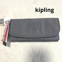 【新品】kipling キプリング 長財布ナイロン財布　収納多のサムネイル