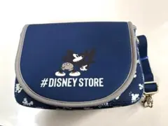 ディズニー マルチポーチ カメラバッグ ショルダー 調節可 取り外し可 ネイビー