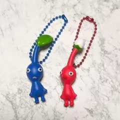 ピクミン マスコット&フルーツグミ 赤ピクミン・青ピクミン　セット　キーホルダー