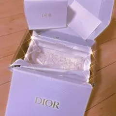 Dior ディオール コスメ ギフトボックス　空箱　ラッピング　リボン　カード