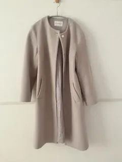 ビジュー釦ロングコート