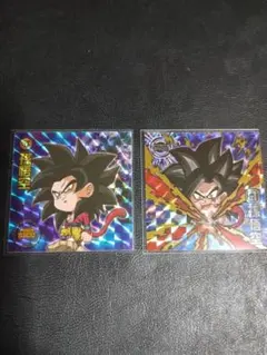 ドラゴンボールGT にふぉるめステッカー超サイヤ人4孫悟空 2枚セット(開封済)