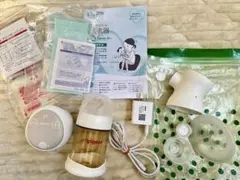 ピジョン母乳アシスト電動搾乳機➕母乳パック50ml.80mlセット 母乳パット付