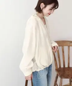 AMERICAN HOLIC 接触冷感　フーディーシアーブルゾン　Mのサムネイル