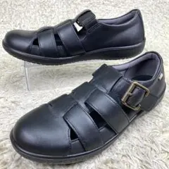 『未使用級』アキレスソルボ グルカサンダル ストラップ スリッポン 革靴 3E