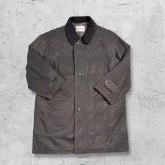 メンズ 中綿コート L グレー 襟切替 キルティング 防寒 アウター