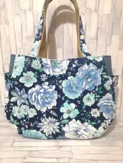 メモアールパリ(ネイビーブルー)【チューリップバッグ(肩がけ)】ハンドメイド