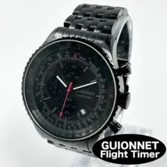 【新品電池】GUIONNET FlightTimer クロノグラフ 時計 稼働のサムネイル