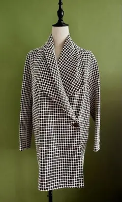 People Tree オーガニックコットン ショールカラーコート M