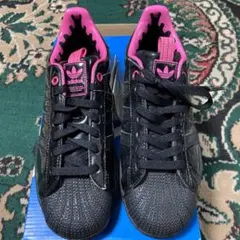 新品未使用タグ付　adidas アディダスオリジナルス　スーパースター　黒ピンク