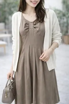 カールパークレーン ワンピース 茶 訳あり　ブラウン