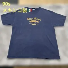 【90s】VARSITY BRAND フィッシングTシャツXL メキシコ製バス