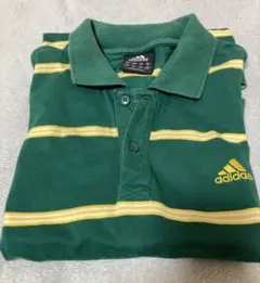 アディダス ポロシャツ 半袖 Mサイズ　ロゴ刺繍 お値下げ