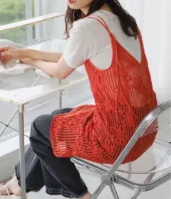 Kastane フラワーレースミニワンピース オレンジ 0