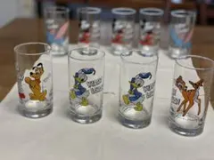 お値下げ☆KIRIN LEMON 昭和レトロ ディズニー グラスー9個セット