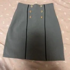 REDYAZEL 千鳥格子柄 タイトキュロット　金ボタンのサムネイル