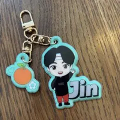 TinyTAN BTS Jin キーホルダー オレンジチャーム