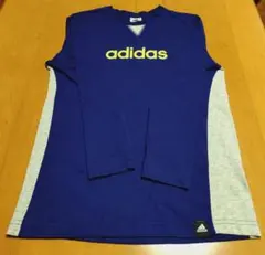 adidas 長袖カットソー 紺/グレー 160cm