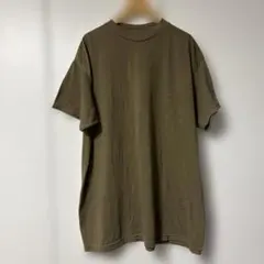 カーキ色　メンズ半袖Tシャツ