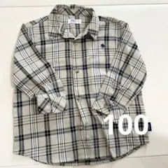 ポロベビー polobaby しまむら チェック柄シャツ 100