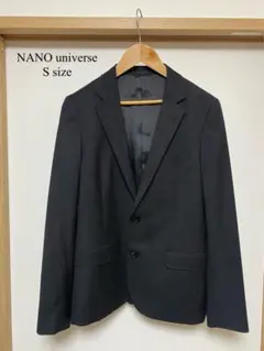 【美品】NANO universe テーラードジャケット　ブラック　Sサイズ