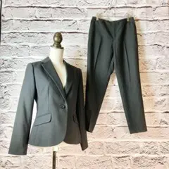 z1231:May Dee セットアップ　パンツスーツ　ブラック LL