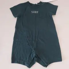 〖最終価格〗新品　タグ付き　ロンパース　半袖　ダークグリーン　SURF　70