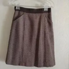 NATURAL BEAUTY BASIC ストライプタイトスカート S