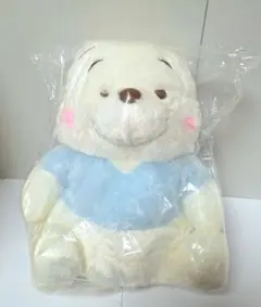 新品 ディズニー くまのプーさん ギガジャンボ ブルー ホワイト ぬいぐるみ