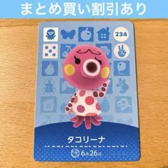 234 タコリーナ amiibo どうぶつの森 あつ森 アミーボ