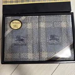 Burberrys フェイスタオル 2枚セット グレー系