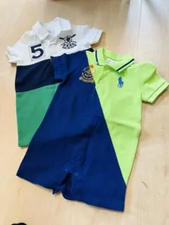 Ralph Lauren ポロシャツロンパース ２枚組6M